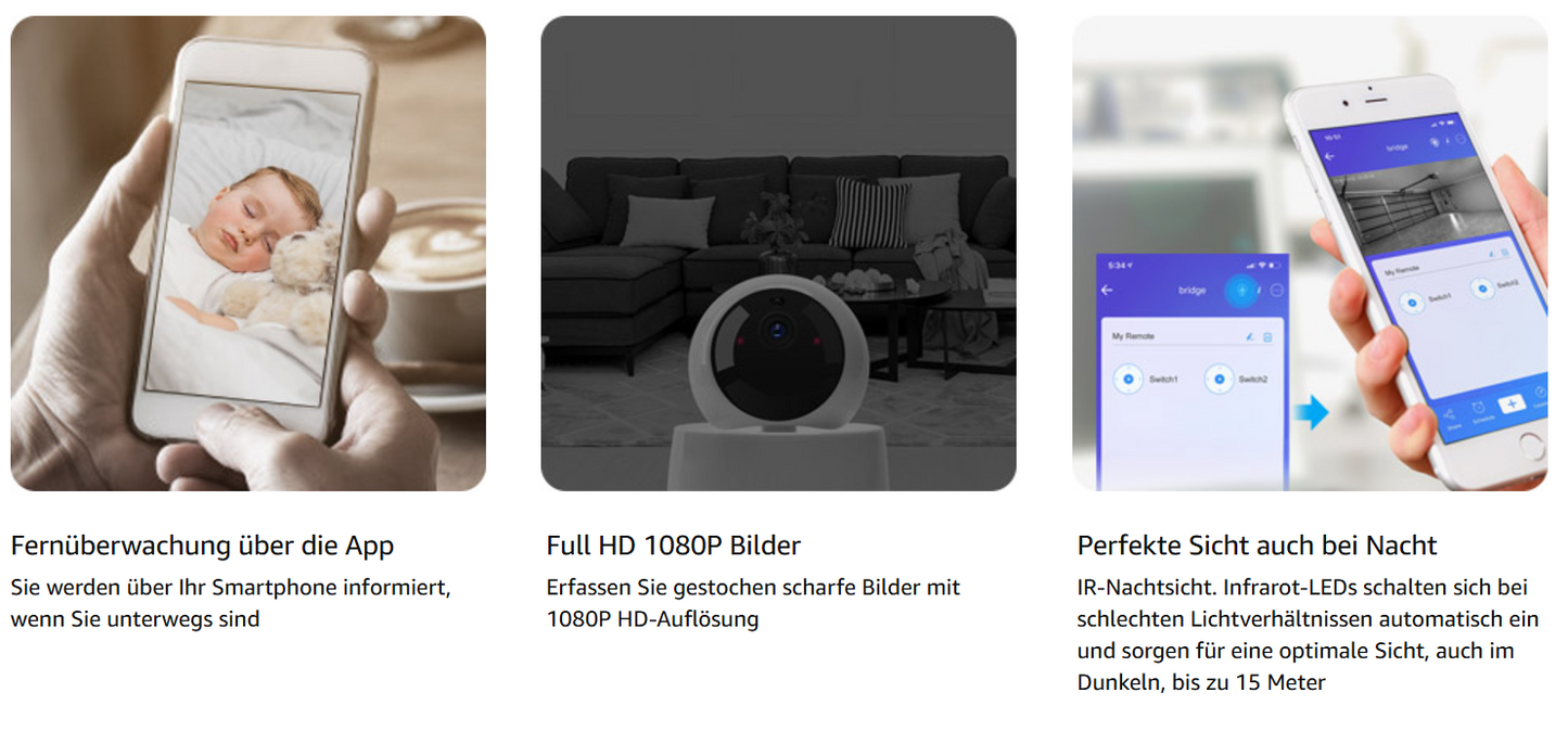 SONOFF GK-200MP2-B - Wifi 360° Security Camera