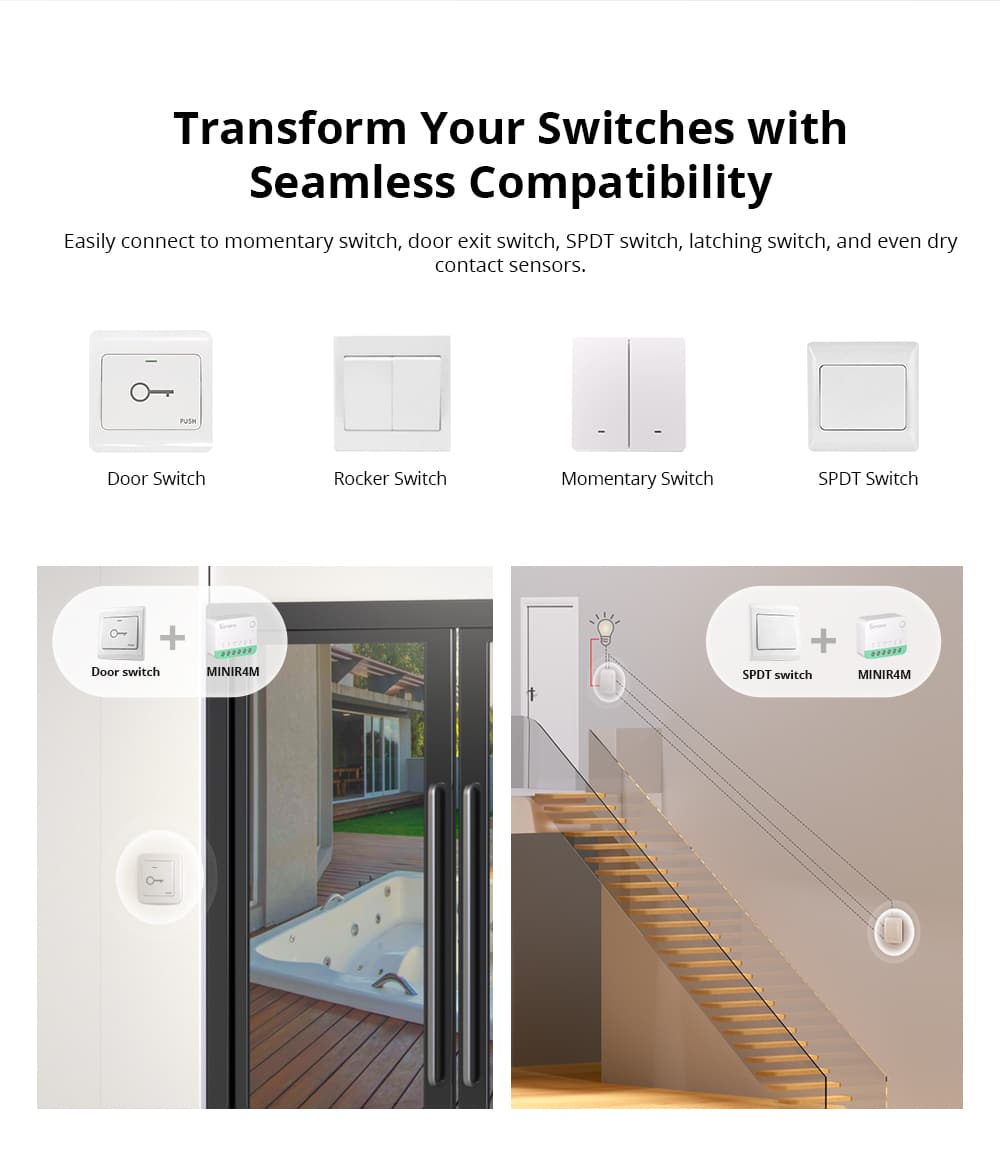 SONOFF MINIR4M Matter Wifi Smart Relay Switch,