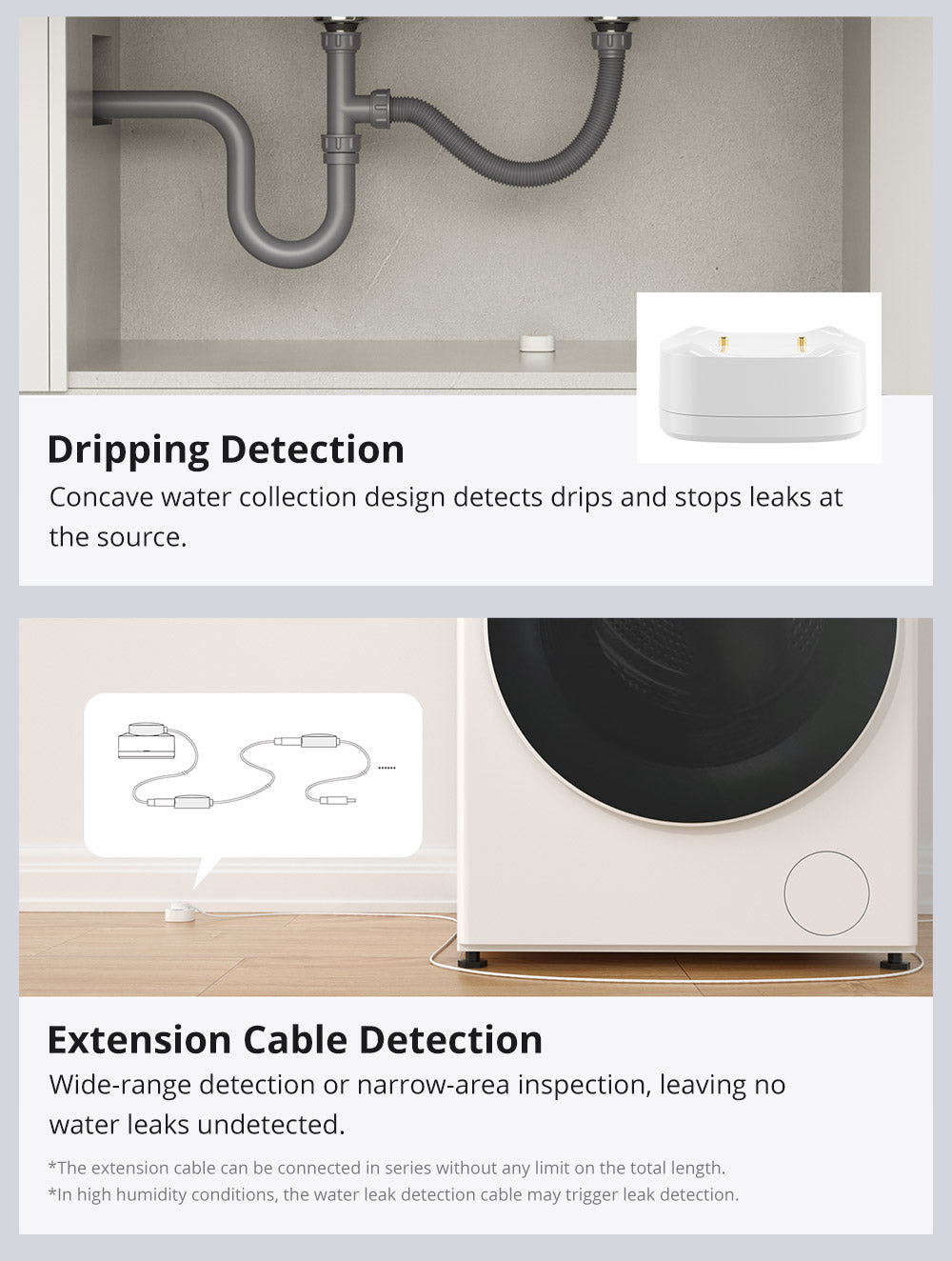 SONOFF SNZB-05P Zigbee 3.0 Water Detector, Smart Home Water Sensor