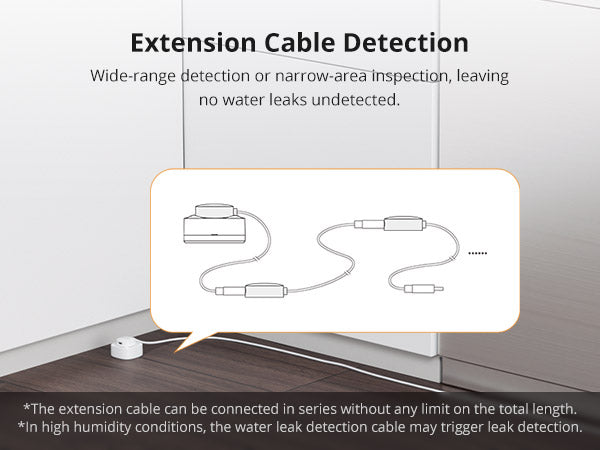 SONOFF SNZB-05P Zigbee 3.0 Wassermelder mit Erkennungskabel