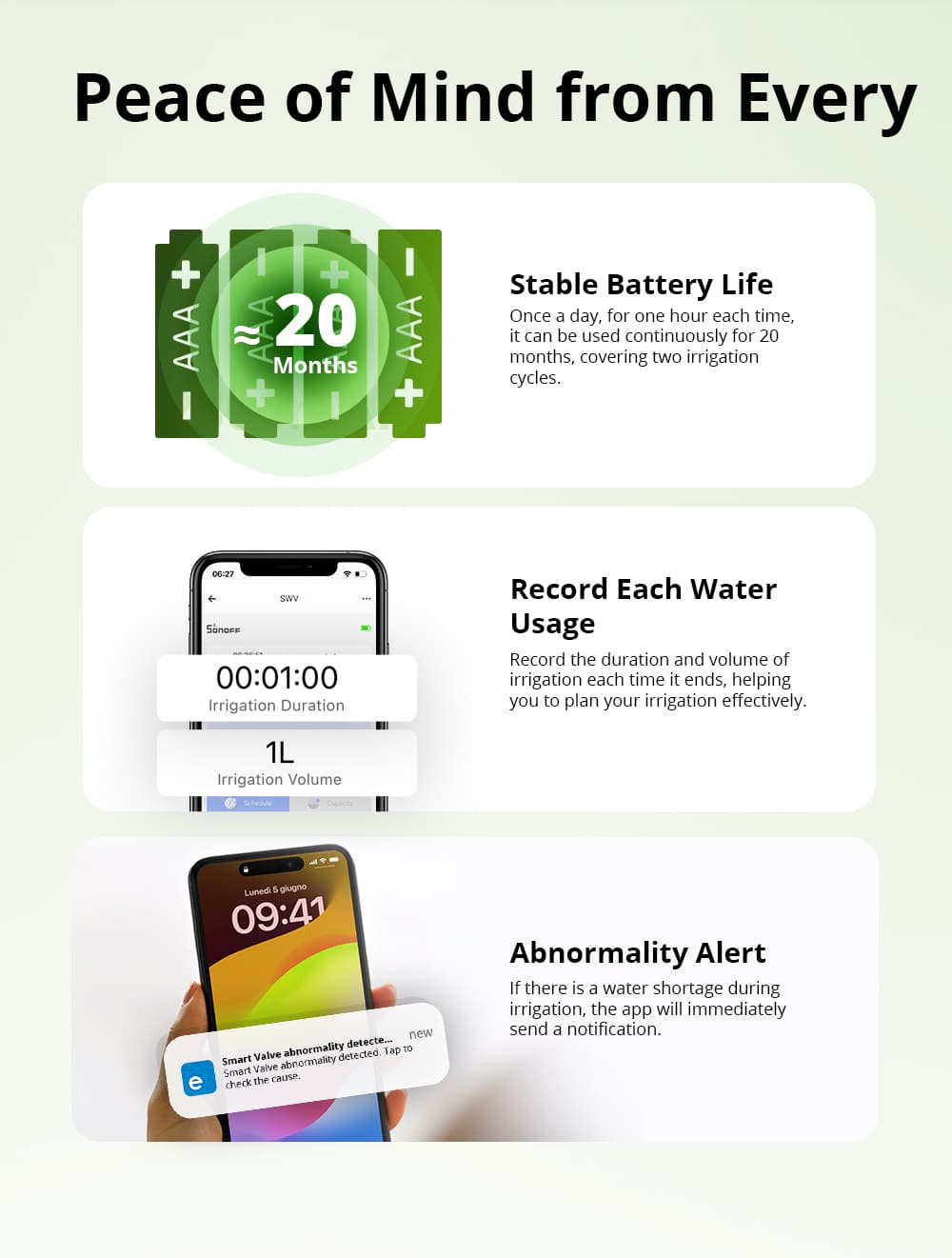 SONOFF Irrigation System with Time Planning and Quantity Control, Zigbee 3.0, SWV-BP, wireless