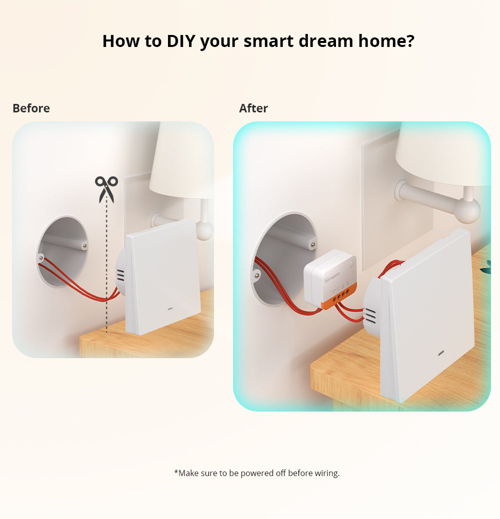 SONOFF Zigbee Smart Switch ZBMINIL2, no neutral wire required! Double pack