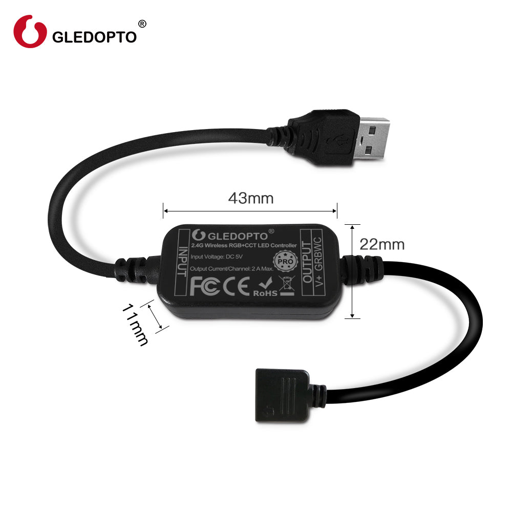 GLEDOPTO GL-MC-001PK Zigbee RGB+CCT LED-Strip Starter-Kit IP20