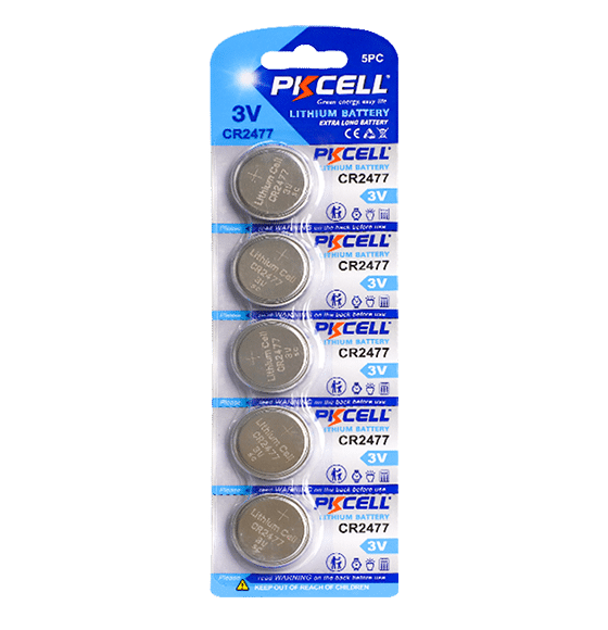 CR2477 Lithium-Knopfzelle PKCELL 3V (5 Stück)