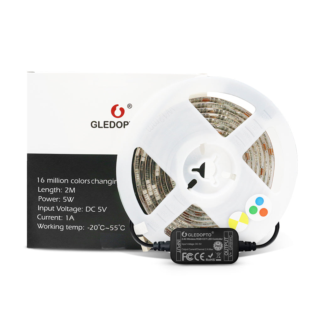 GLEDOPTO GL-MC-001PK Zigbee RGB+CCT LED-Strip Starter-Kit IP20