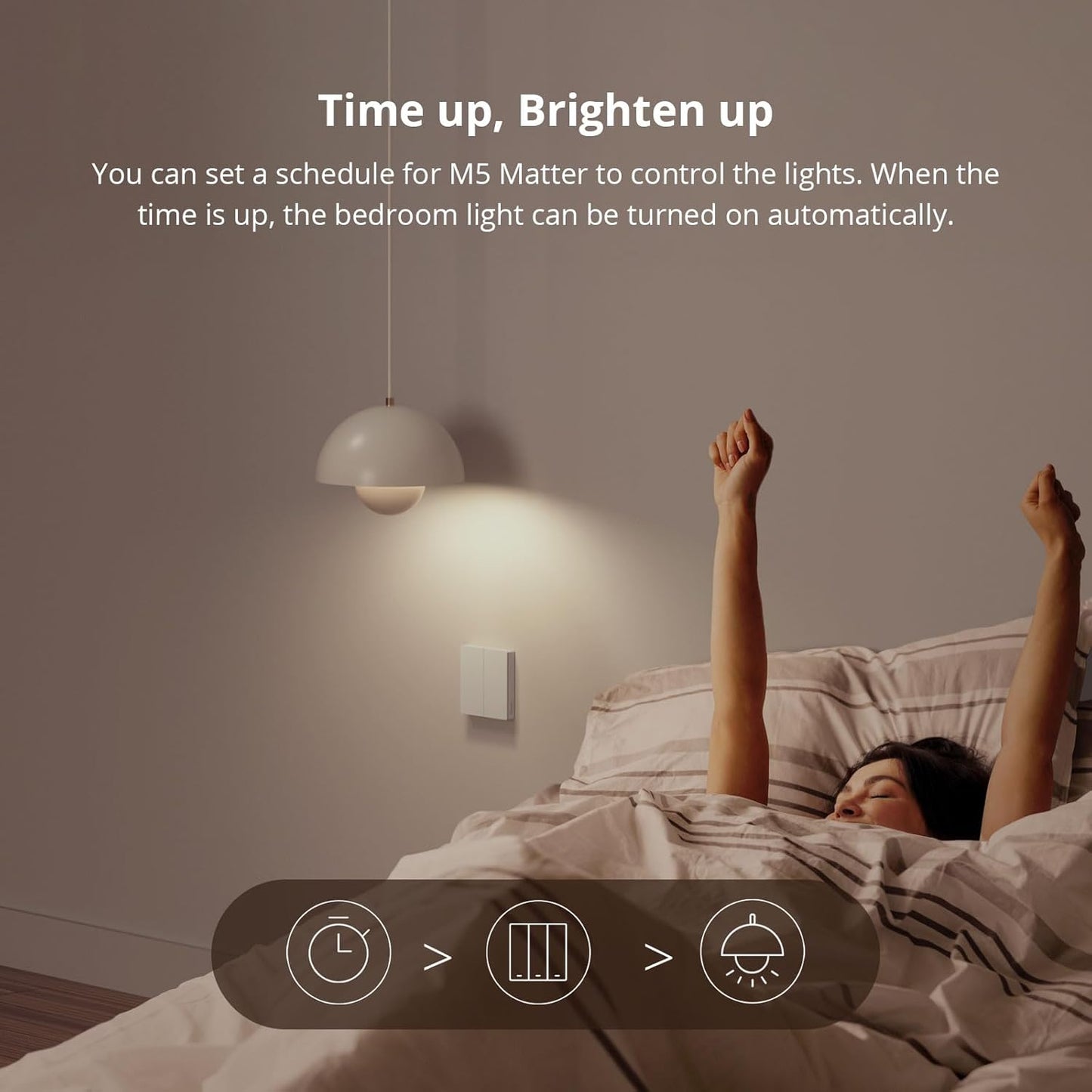 Wandschalter Matter Sonoff SwitchMan M5-1C-86W - 1 Taste