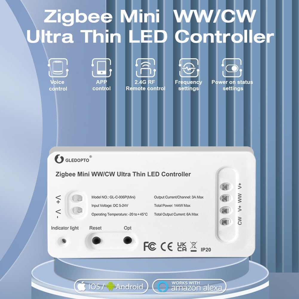 GLEDOPTO GL-C-006P (Mini) Zigbee Pro WW/CW LED Controller