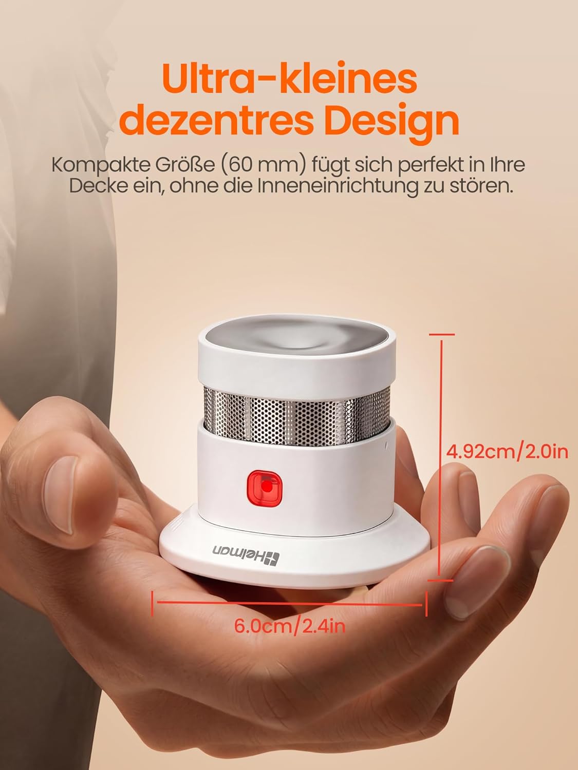 Zigbee 3.0 smoke detector from Heiman HS1SA-E