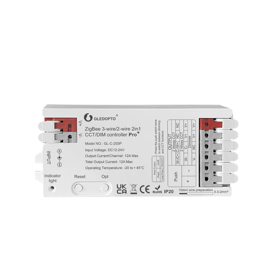 GLEDOPTO GL-C-203P Zigbee Pro+ 2-in-1 CCT/DIM LED-Controller