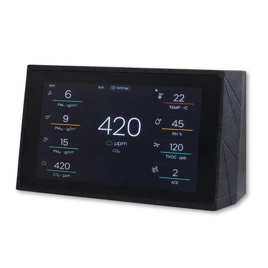 Indoor Air Quality Monitor - CO2, TVOC, PM Sensor, Luftfeuchtigkeit