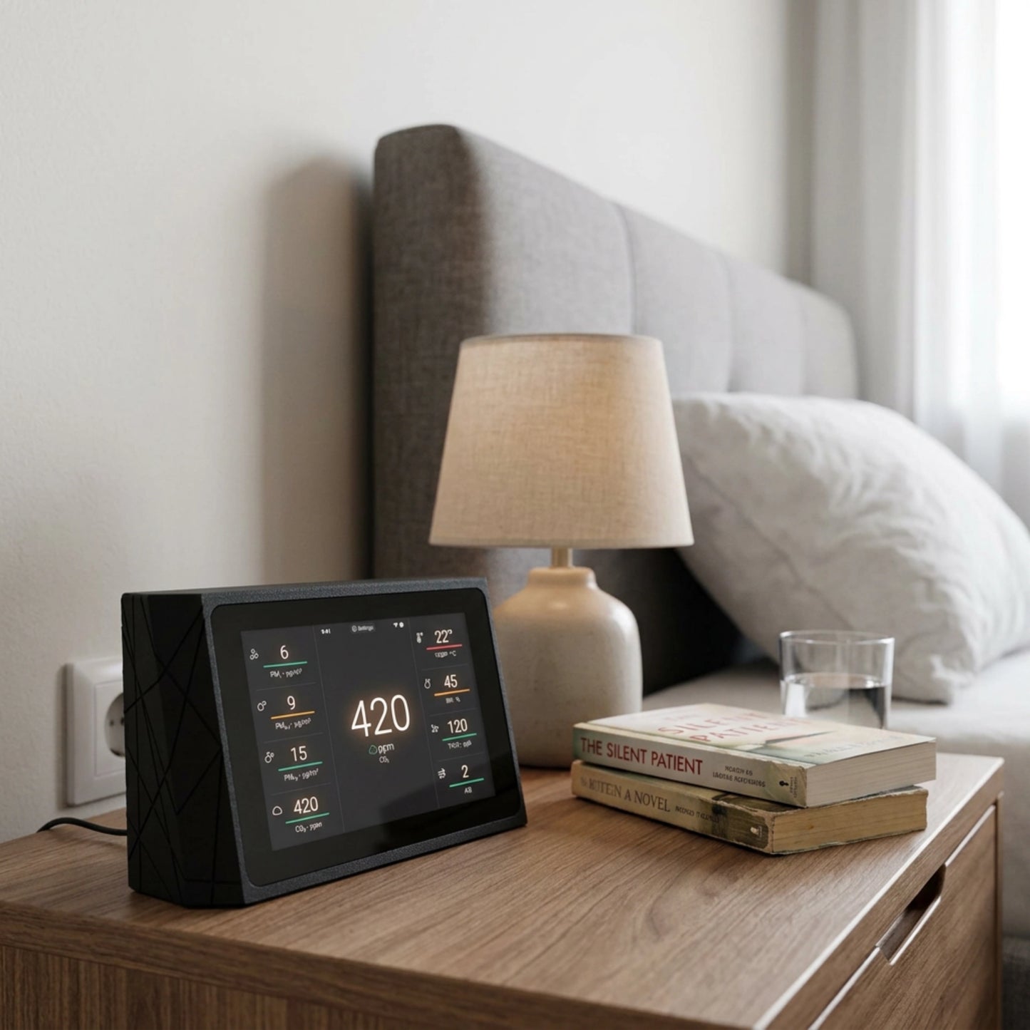 Indoor Air Quality Monitor - CO2, TVOC, PM Sensor, Luftfeuchtigkeit