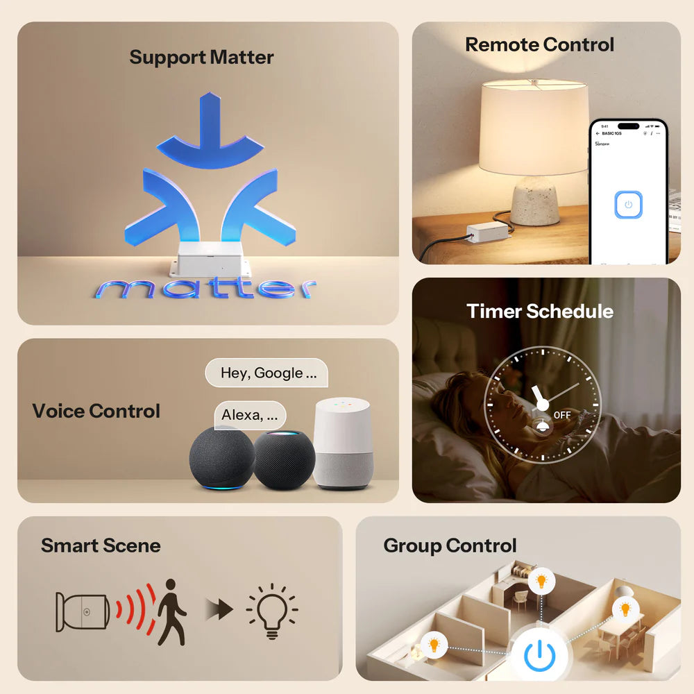 SONOFF Basic Gen5 Matter over WiFi Intelligenter Schalter BASIC-1GS