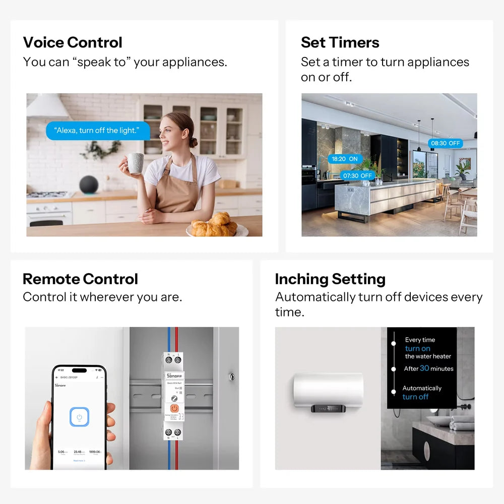 SONOFF BASIC-ZB1GSP Zigbee Smart-Schalter für die DIN-Schiene