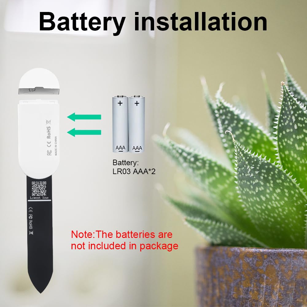 Zigbee Bodenfeuchte- und Temperatursensor IP67, Smart Soil Tester für Garten & Pflanzen, kompatibel mit Zigbee Gateway / Home Assistant