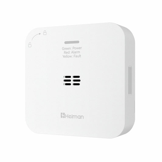 Heiman HM-720-ES-WE Funkvernetzter CO-Melder – gruppenfähiger Kohlenmonoxidmelder