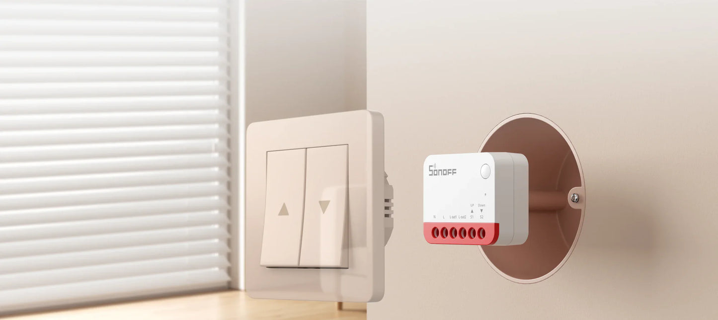 Sonoff MINI-ZBRBS Zigbee Rollladen-/Vorhangmodul Steuerung