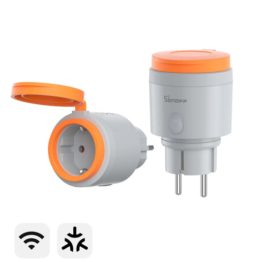 SONOFF S61s Outdoor Matter WLAN-Steckdose Typ F mit Verbrauchsmessung - S61STPF-PM-O
