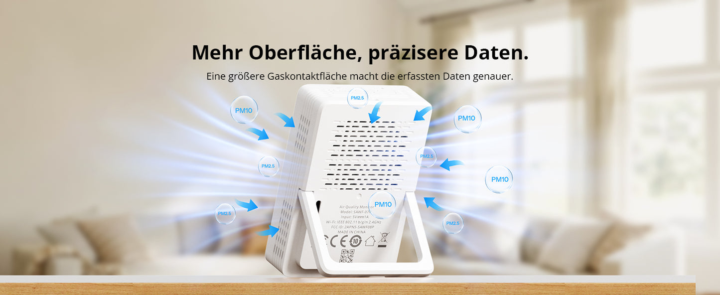 SONOFF AirGuard PM2.5/PM10 SAWF-07P – Matter Over Wi‑Fi Air Quality Monitor