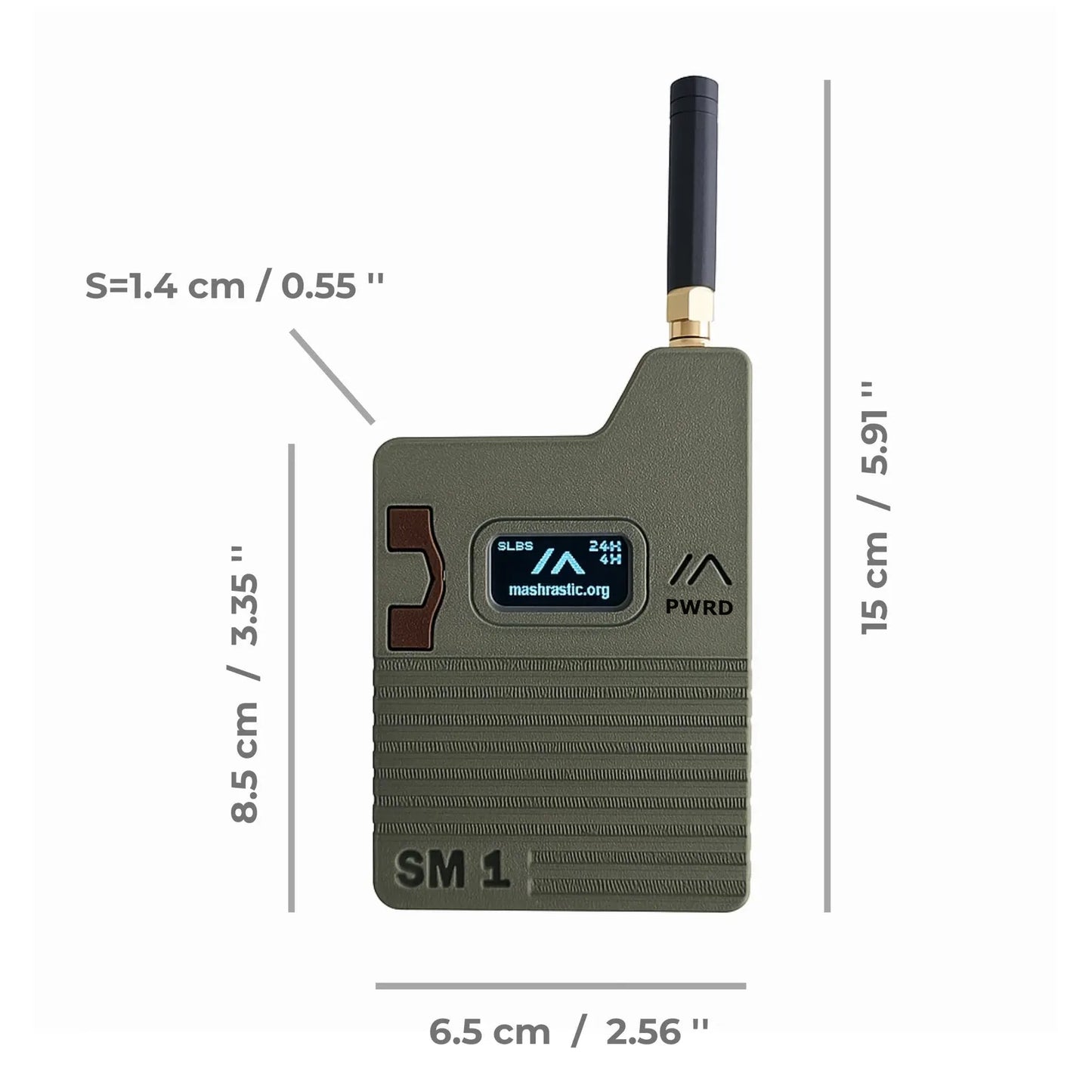 Meshtastic Heltec V3 Node mit Slim-Gehäuse