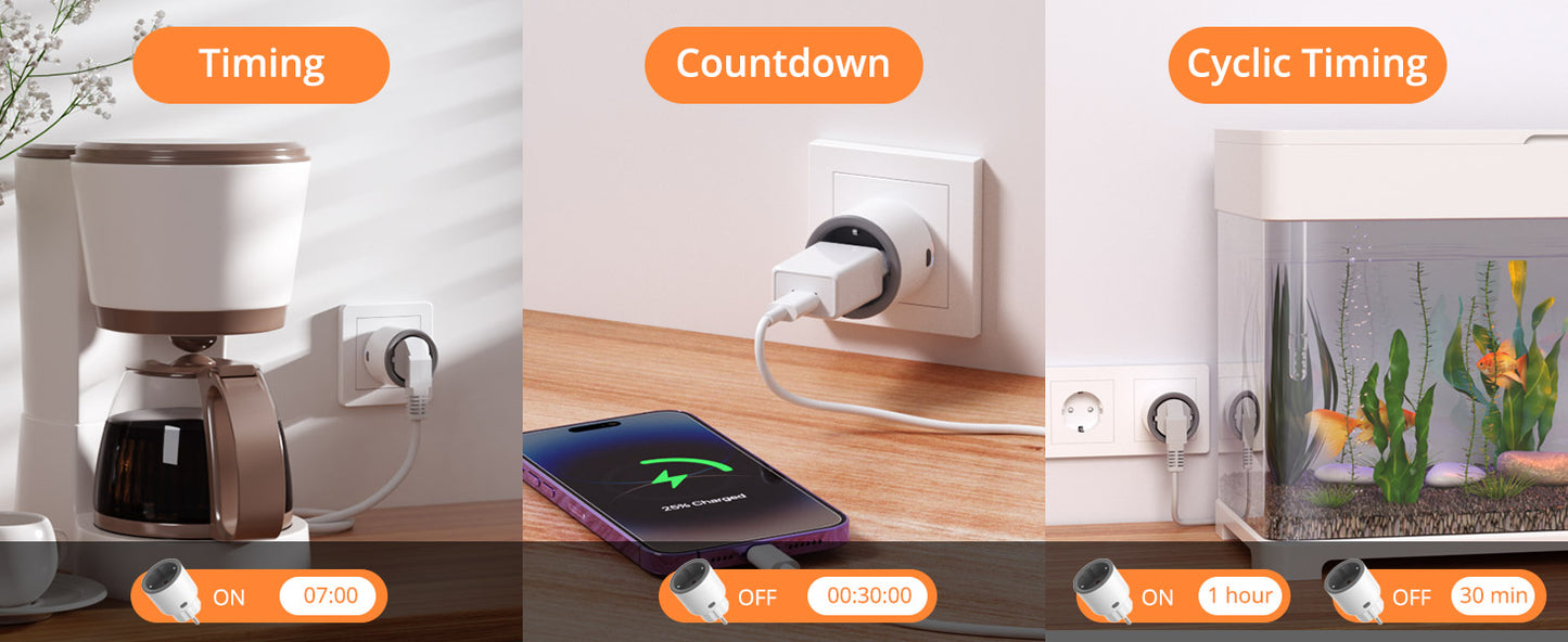 SONOFF S60TPF Smart Wifi Socket with Power Measurement, 16A 4000W