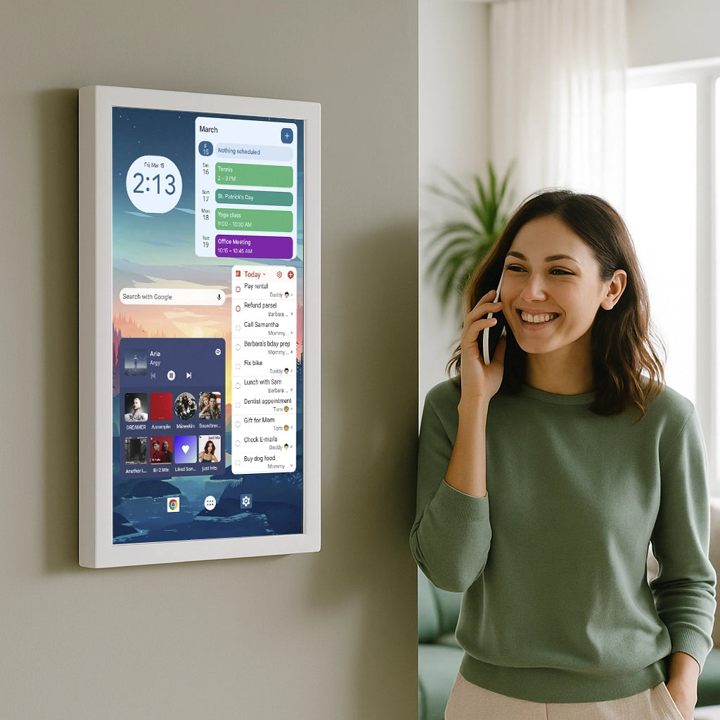 24-Zoll Android Touchscreen Display – Smart Home Dashboard mit Widgets