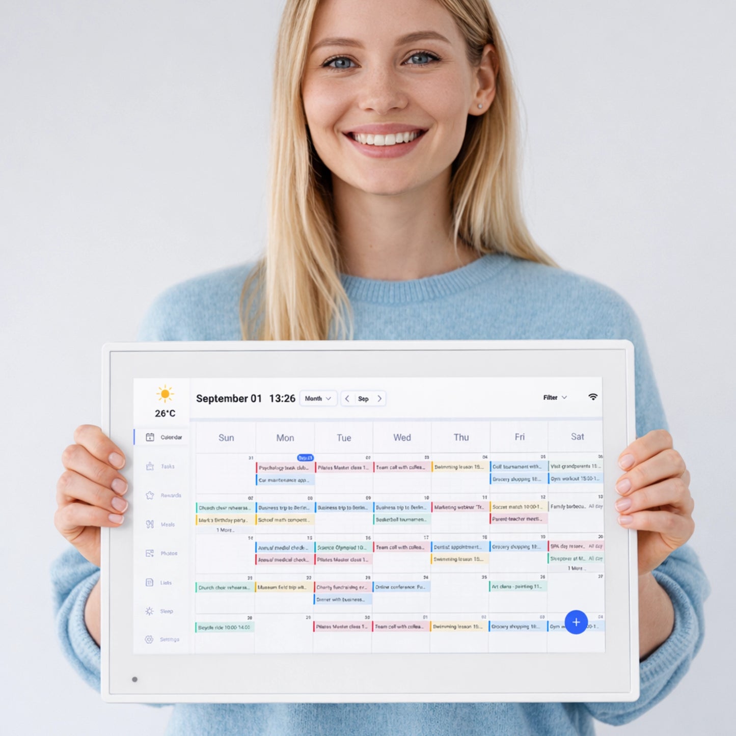 Digitaler Familienkalender mit Wi-Fi-Sync