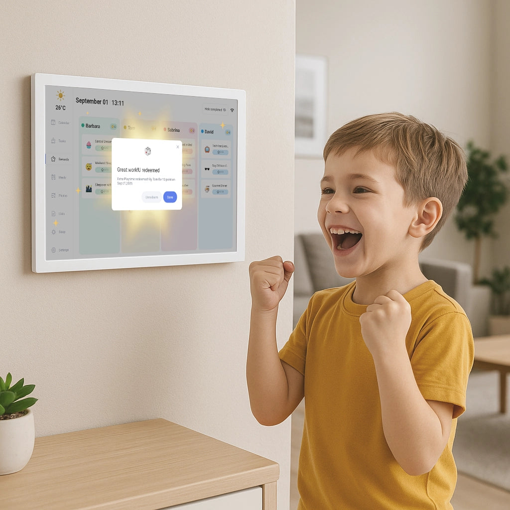 Digitaler Familienkalender mit Wi-Fi-Sync