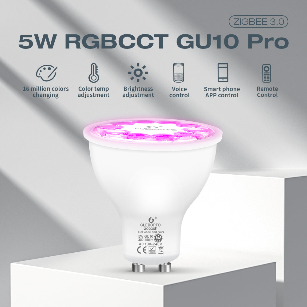 GLEDOPTO GL-S-006P Zigbee LED-Spot – Produktdetails