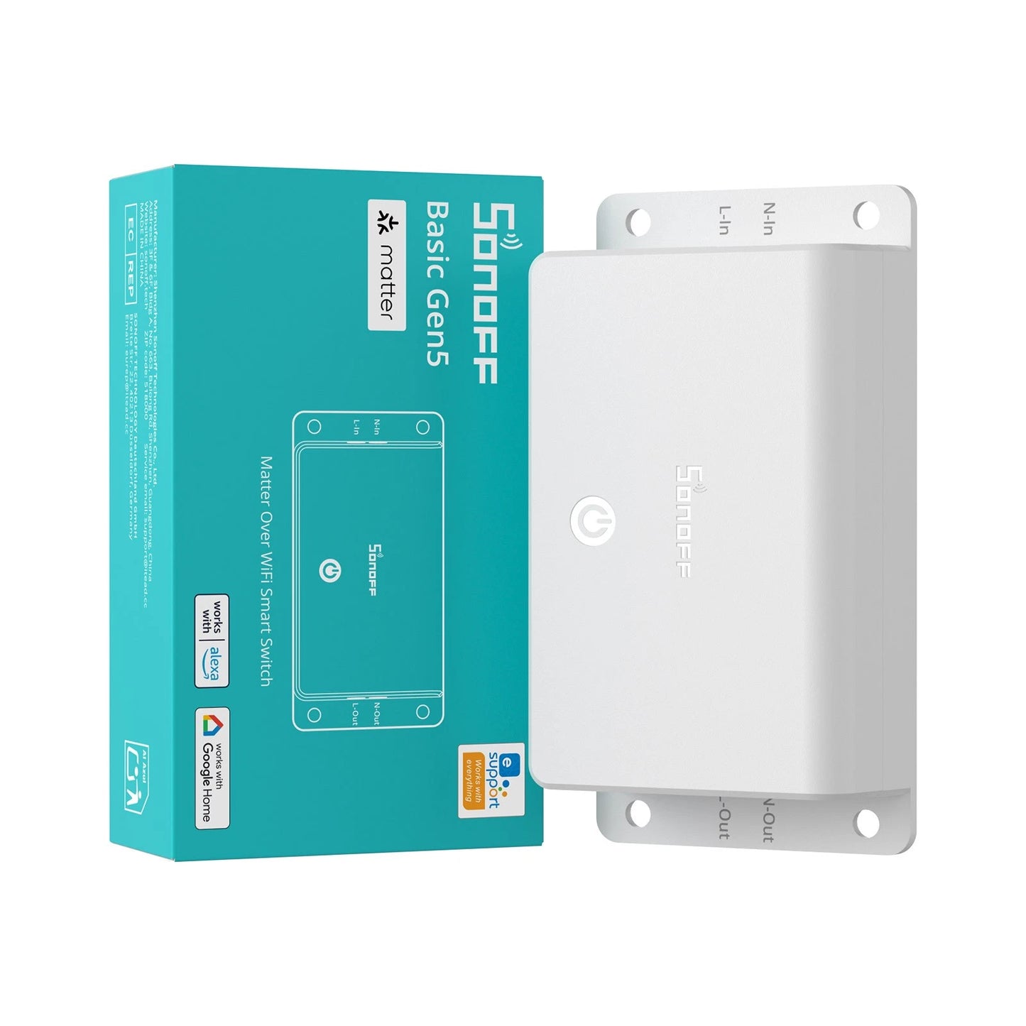 SONOFF Basic Gen5 Matter over WiFi Intelligenter Schalter BASIC-1GS